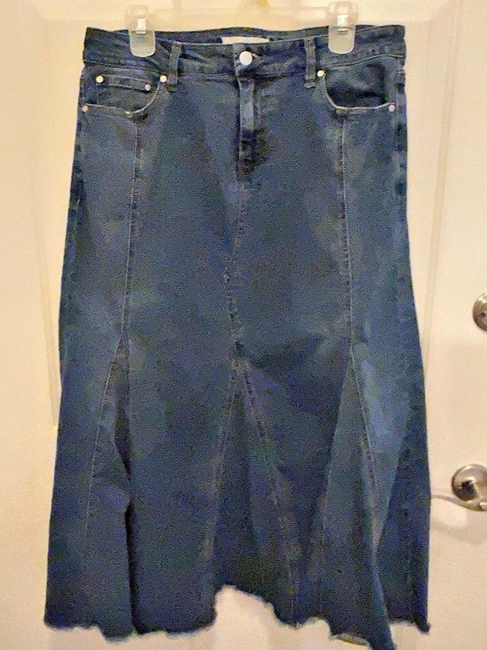 St. John’s Bay Denim Maxi Skirt Size 12